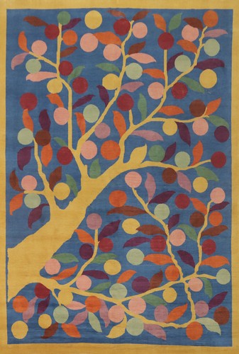 Vegetable dye blue art deco - blue,