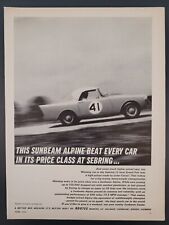 PRINT AD 1962 Sunbeam Alpine
