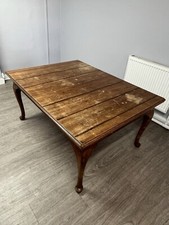 Large Rustic Dining Table Kitchen Room Furniture 4-6 Seater old Wooden table 
