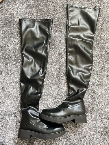 New koi womens black thigh - womens,