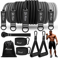 Resistance Bands, Exercise Bands with Handles, 5 Tube Fitness Bands with Door