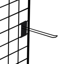 12" Black Grid Mesh Euro Hooks
