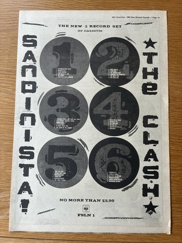 The clash sandinista - 11", x