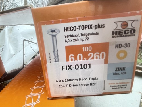 Heco topix 6x260mm long wood - topix,