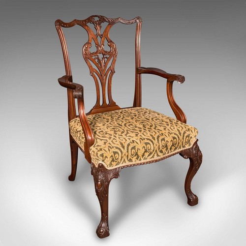 Antique drawing room armchair - drawing,