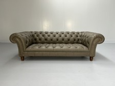 George Smith "Early Victorian Chesterfield " Sofa - In Grey Brown Leather - R...