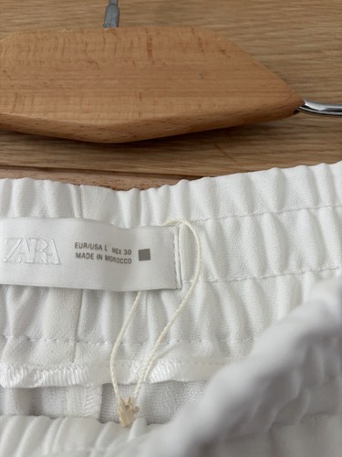Zara white wide leg palazzo - white,
