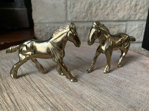 Vintage pair gold metal - of,