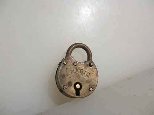 Antique brass padlock vintage - antique,