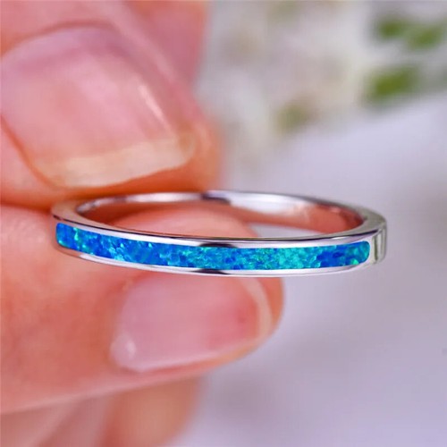 Blue australian crystal - australian, ring