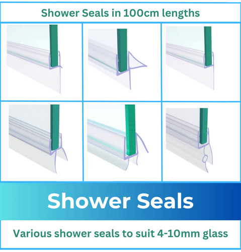 Shower seal strip for - strip, 4mm-10mm