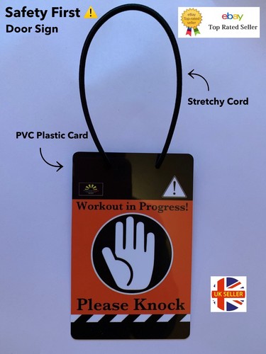 Safety door sign pvc plastic - safety,