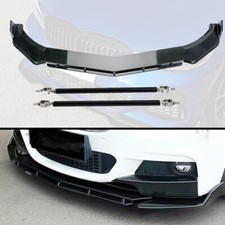 For BMW 1 Series 3 Series E87 E88 Front Bumper Lip Splitter Spoiler+Strut Rods