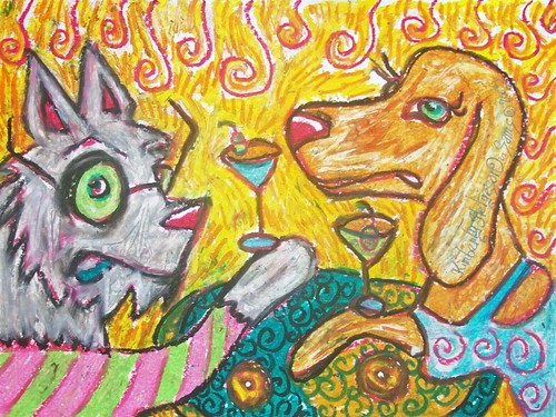 Terrier dachshund 8x10 - dachshund,