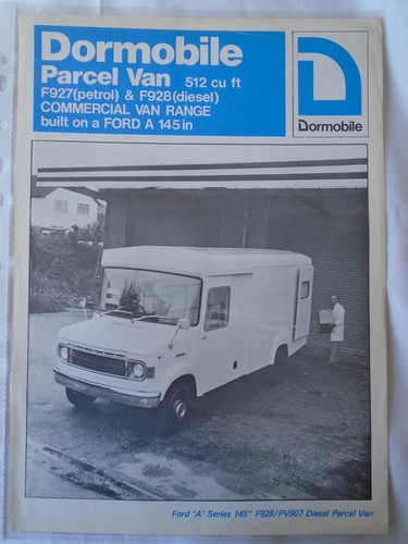 Dormobile parcel van brochure - van,