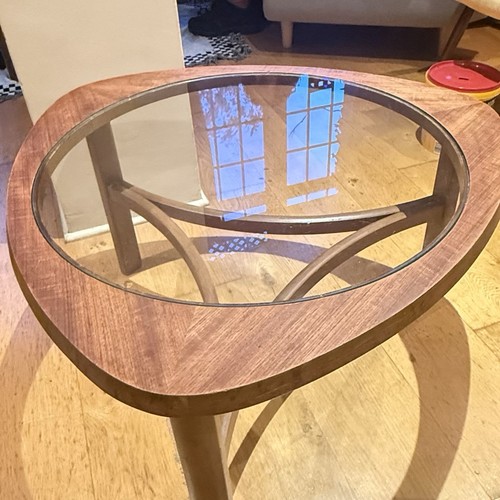Vintage mid century - teak, glass