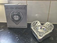 angel wings tea light holder