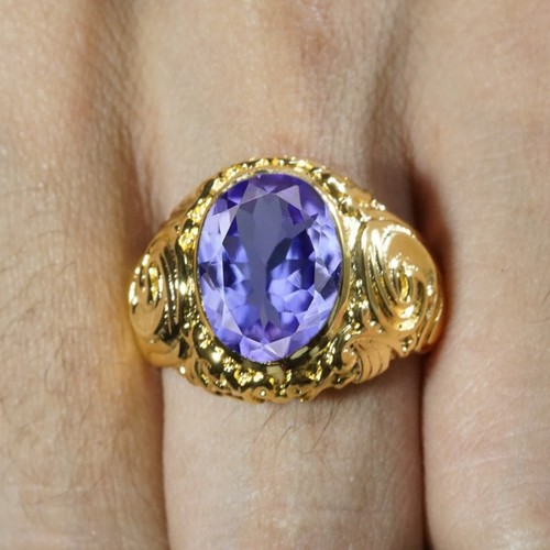Blue topaz round cut - topaz, 14k