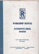 ROLLS ROYCE 12.7 L 320 & 320L DIESEL ENGINE ORIGINAL FACTORY SERVICE MANUAL