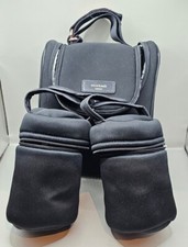 Storksak London Insulated Food & Bottle Bag, Black. With 2 Extra Bottle Holders.