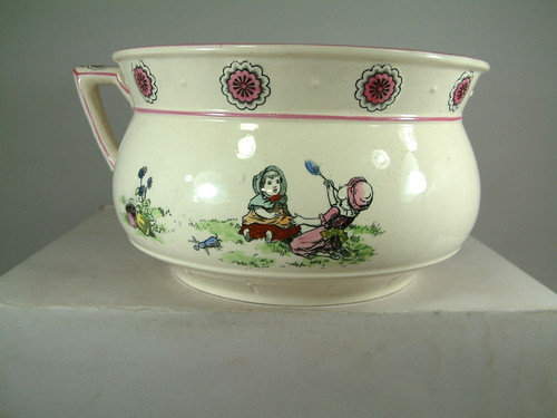 Antique chamber pot rare - chamber,