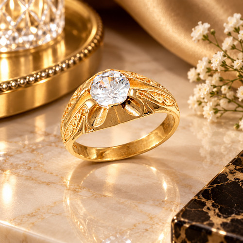 9ct yellow gold gents - 9ct,