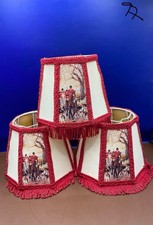 Vintage Set Of 3 Fringed Mini