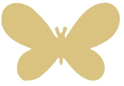 Wood butterfly shape - wood,