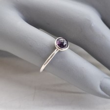 Pandora Silver Birthstone Ring Amethyst S925 ALE 50 Boxed Size K / 49