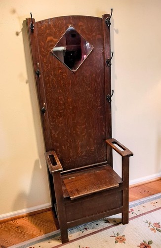 Antique art deco hall stand - deco,