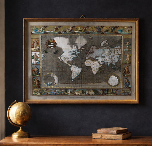 Vintage framed world - vintage,