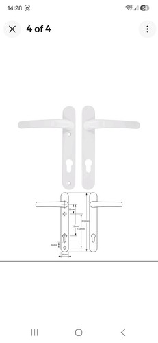 Mila upvc door handles - mila,