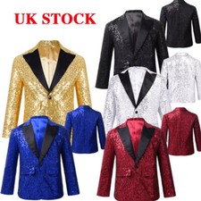 UK Kids Boys Shiny Sequins