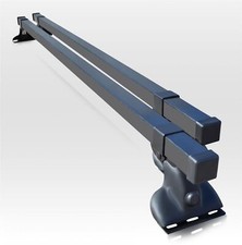 Roof Rack Bars 2 Bar System For Peugeot Expert  2007-2016 Van Top Rails BLACK
