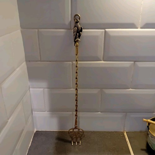 Vintage brass fireplace - vintage,