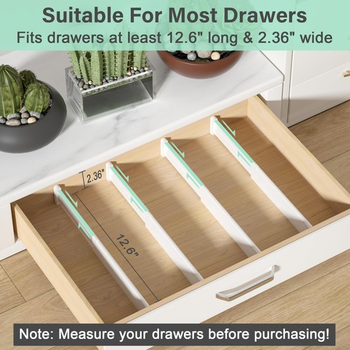 Adjustable drawer dividers 8 - adjustable, dividers,