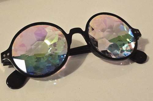 Kaleidoscope glasses rainbow - kaleidoscope,