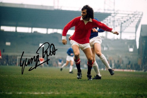 George best signed pre print - george,