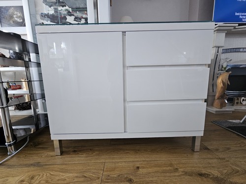 White gloss sideboard with - sideboard,