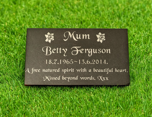 Personalised engraved slate - personalised,
