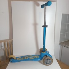 Mini Micro Scooter Deluxe Aqua Blue Adjustable Handle Bars lightweight Great con