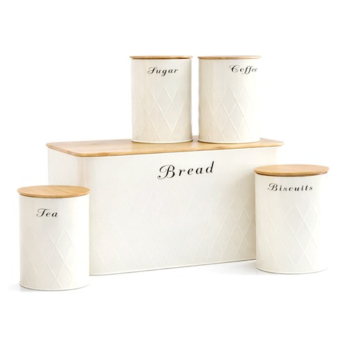 New 5pc cream - cream, lid