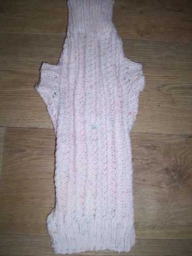 Brand new hand - knitted, ribbed