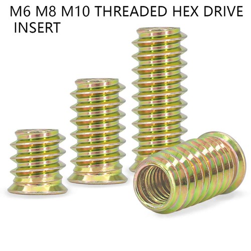 Threaded hex drive insert - threaded,