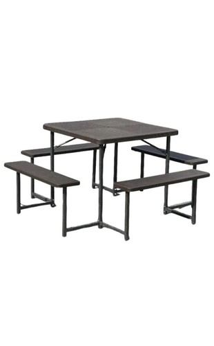 Square picnic table set - picnic,