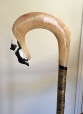 Ram horn head crooks/walking sticks