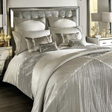 New KYLIE MINOGUE Omara Champagne SINGLE Cream Beige Duvet Quilt Cover Bedding