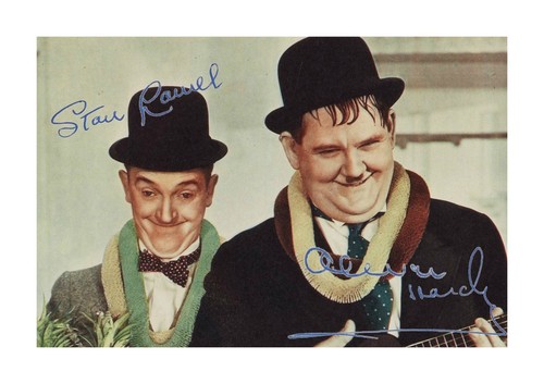 Laurel hardy signed rare - &,