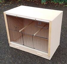 Single Finch Breeding Cage  19" x 15 x 12  BLACK FRONTS
