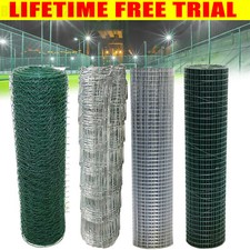 Galvanised PVC Welded Wire Mesh Panel Aviary Chicken Rabbit Run Garden Fencing 